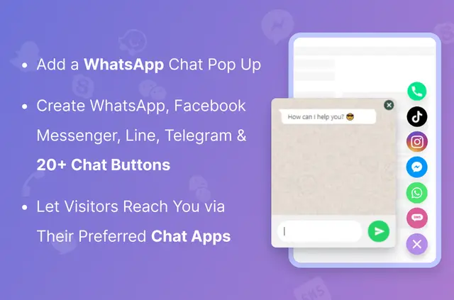 Chaty: WhatsApp & Chat Buttons