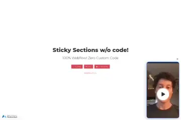 Sticky Sections on Scroll