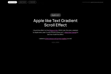 Apple-style Text Gradient Scroll