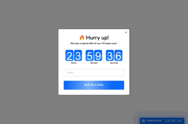Countdown Popup
