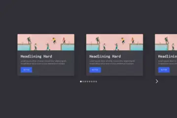 Multi-column card style slider