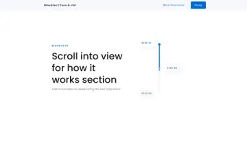 How it Works Timeline Scroll Animation