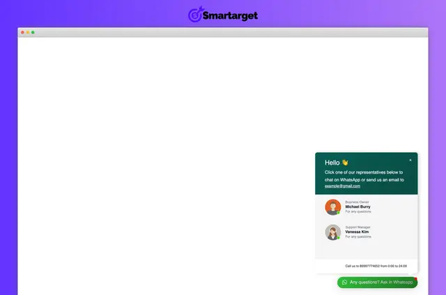 Smartarget Whatsapp - Contact Us