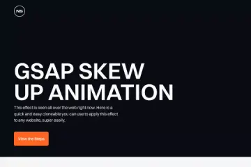 GSAP Skew Up Animation