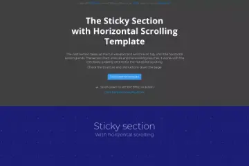Sticky horizontal scrolling