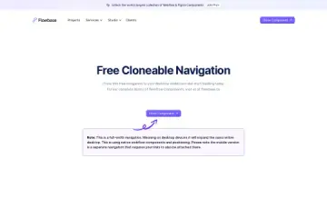 Flowbase navigation bar