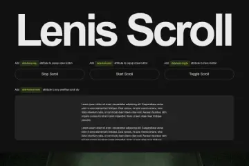 Lenis Smooth Scrolling