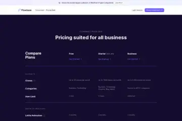4 Column Pricing Comparison Table