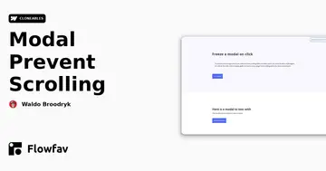 Modal Prevent Scrolling