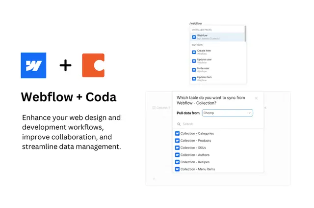 Webflow Pack for Coda preview