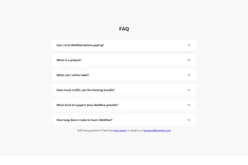 Accordion FAQ