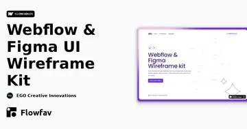 Webflow & Figma UI Wireframe Kit