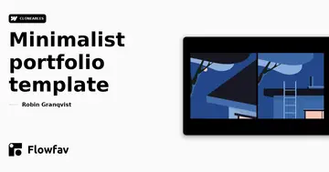 Minimalist portfolio template
