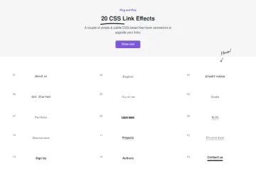 CSS Link Hover Effects