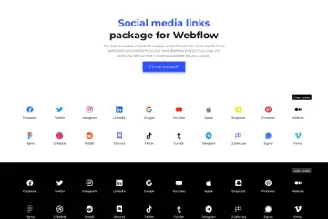 Social Media Icons Buttons