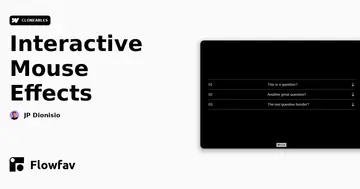 Interactive Mouse Effects