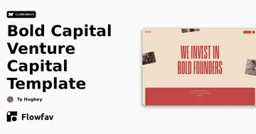Bold Capital Venture Capital Template
