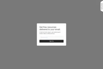 Simple Pop Up Modal