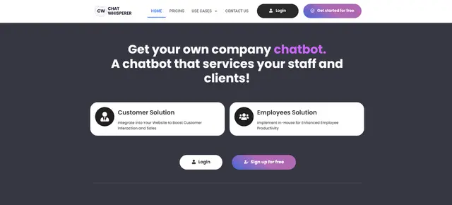 Chat Whisperer - AI Website Bot Maker