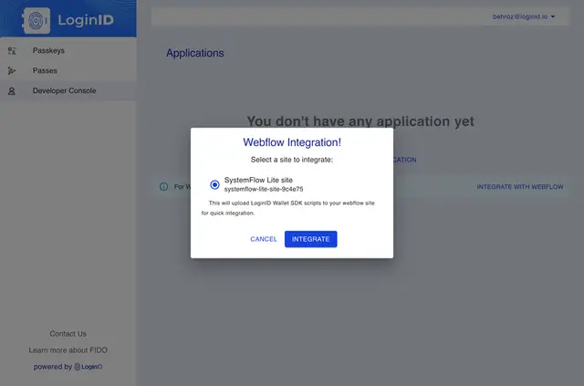 LoginID Wallet preview