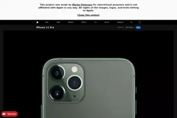 iPhone 11 Website Template