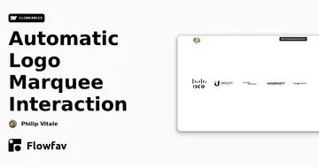 Automatic Logo Marquee Interaction