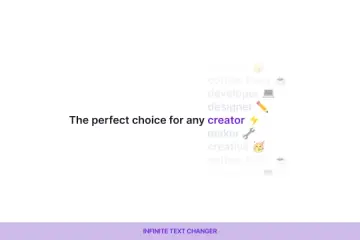 Native Interaction Vertical Text Marquee