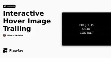 Interactive Hover Image Trailing